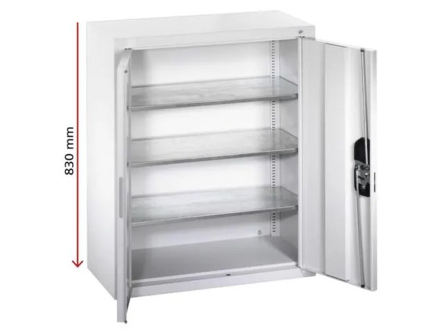 Armoire Murale Hxlxp 830x700x300mm 3tablettes Réglables Portes Battan