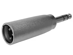 3P XLR Mannelijke Plug Naar Mannelijke 6.35mm Stereo Jackplug