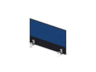 opzetpaneel bureau aanbouw zijkant CC-zwart BN6016-blauw 800mm - 1