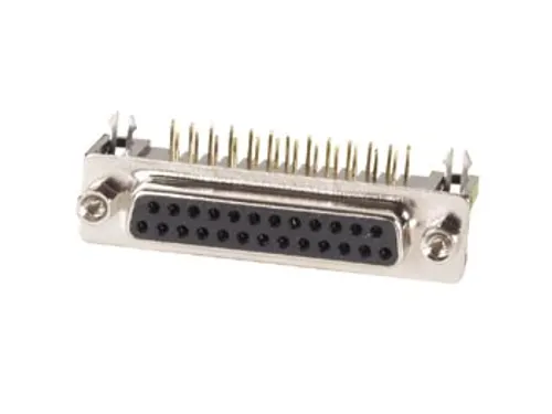 Vrouwelijke 25P Sub-D Connector - Printmontage