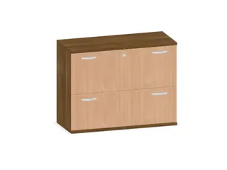 hangmappenkast 770x1000x430mm 2hangmappenframes Noten+ Beuken - 1
