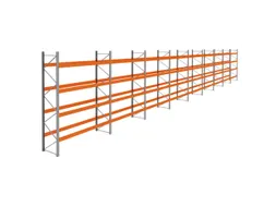 palletstelling,basis+8xaanbouw,HxBxD 4620x33400x1100mm,vakl. 3400kg