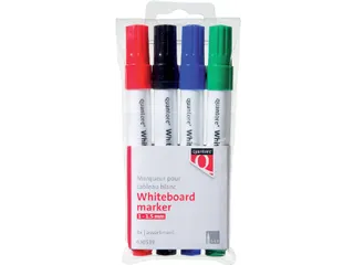 Whiteboardstift Quantore rond 1-1.5mm 4stuks assorti - 1