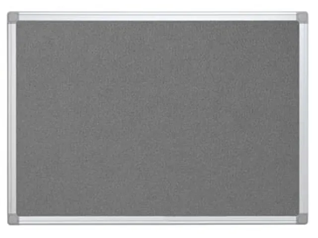 Textielbord Met Aluminium Frame 60 X 90 Cm Grijs
