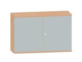 Kantoorkast 770x1200x430mm Decor Romp Beuken Decor Front Lichtgrijs - 1
