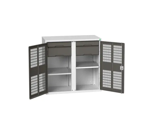 universele kast,HxBxD 1000x1050x550mm,2xStalen bodem,4lade(n)
