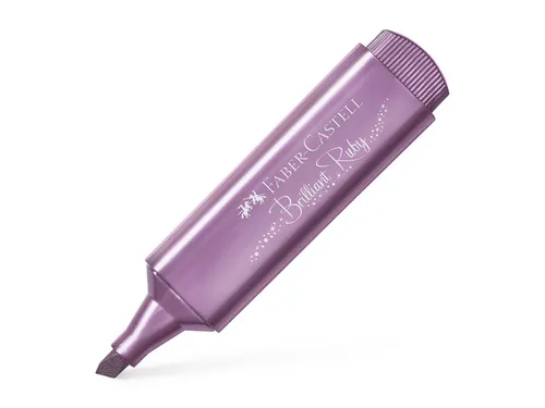 Tekstmarker Faber Castell Metallic robijn