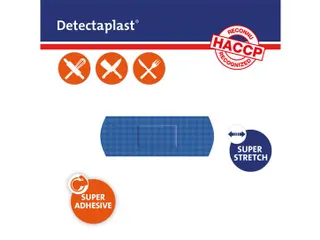 Detectaplast 8241 Textielpleister Elastisch Blauw 25x72mm 100 Stuks - 3