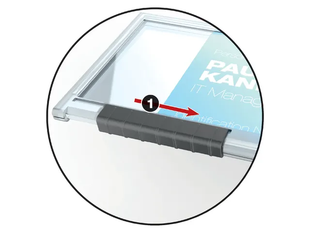 Badge Durable 8922 Pushbox Mono 54X87Mm