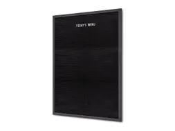 Letterbord Zwart 60x80cm Zwart frame