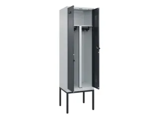 PBM-locker,HxBxD 2120x600x500mm,2vak,vak B 300mm,draaigrendel - 1