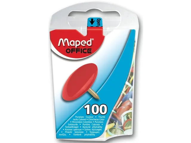 Punaises Maped couleur 100 pièces