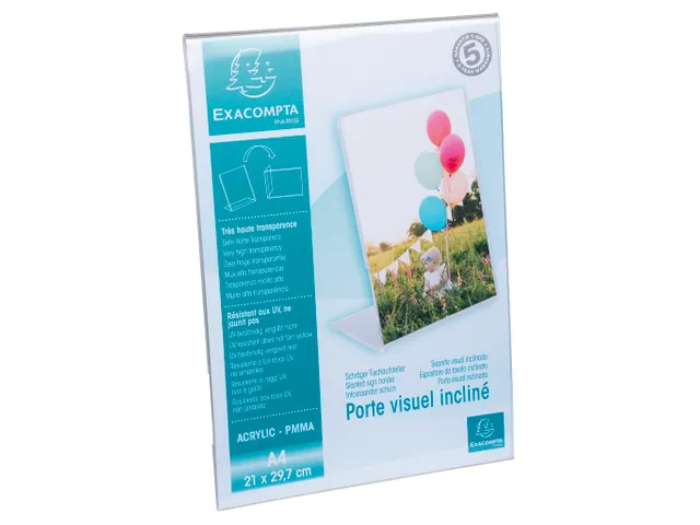 Folderhouder hellend A4 transparant