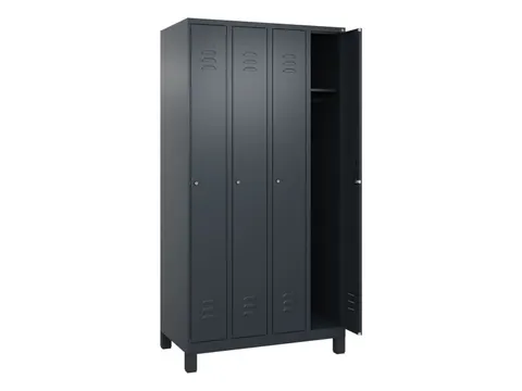locker,HxBxD 1950x1000x500mm,4vak,vak B 250mm,cil.-slot,voeten