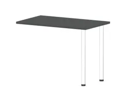 aanbouwtafel,i.h.v.,HxBxD 720-840x1000x600mm,MS-donkergrijs