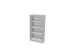 kantoorstelling,HxBxD 1545x800x445mm,MP-lichtgrijs
