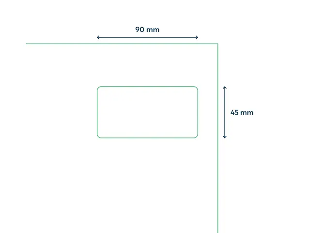 Pakbon label A4 90x45mm 100 Vel