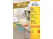 Gekleurde Etiketten Avery Zweckform 210x297mm A4 Rood 100 stuks