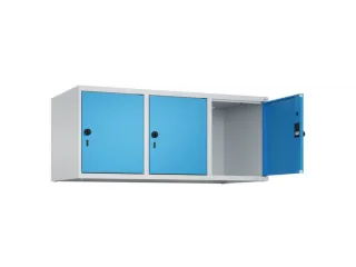 opzetkast,v. locker,3vak.,vak B 400mm,HxBxD 500x1200x500mm,vleugeldeur - 2