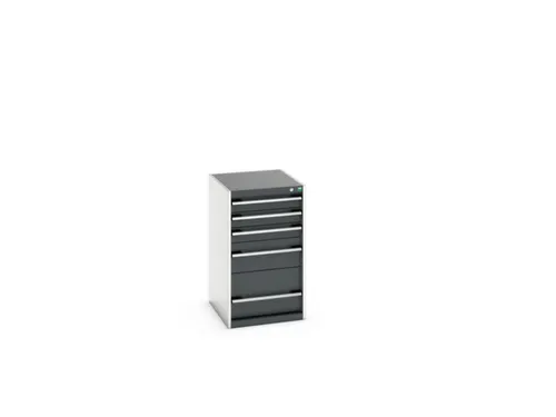 ladekast HxBxD 900x525x650mm 5laden romp RAL7035 front RAL7016