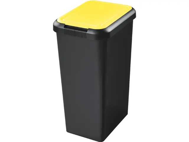 Afvalbak CEP Touch & Lift geel 45 liter de ideale basis voor jouw mili