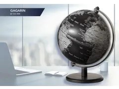 TROIKA Wereldbol Gagarin 13cm Zwart-zilver