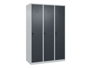 locker,HxBxD 1850x1200x500mm,3vak,vak B 400mm,draaigrendel - 1