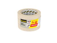 Afplaktape Scotch Basic 24mmx50m beige
