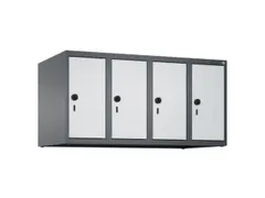 opzetkast,v. locker,4vak.,vak B 250mm,HxBxD 500x1000x500mm,vleugeldeur