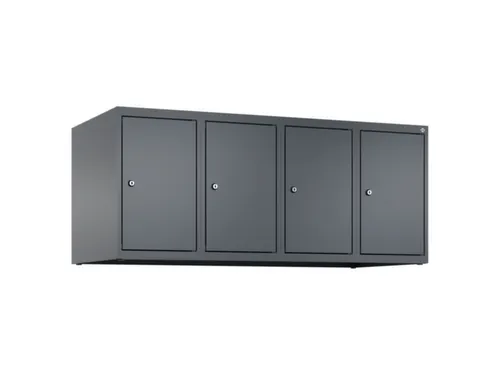 opzetkast,v. locker,4vak.,vak B 300mm,HxBxD 500x1200x500mm