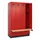 locker met bank,HxBxD 1950x1200x815mm,4vak,vak B 300mm,cilinderslot
