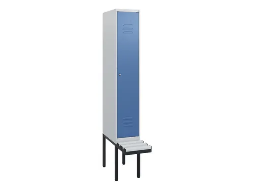 locker met bank,HxBxD 1950x300x815mm,1vak,vak B 300mm,cil.-slot