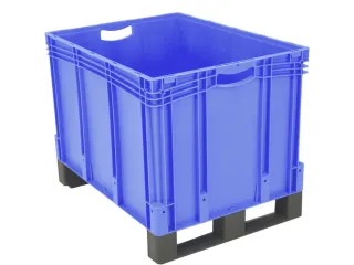 Euronorm Stapelkrat Pp 520x800x600mm 211l Dubbele Bodem Sledepoten - 2