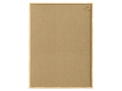 Prikbord Naga juten 60x80cm met houten omlijsting