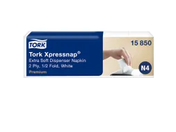 Servetten Expressnap N4 extra zacht premium 1/2 vouw 2-laags wit 15850