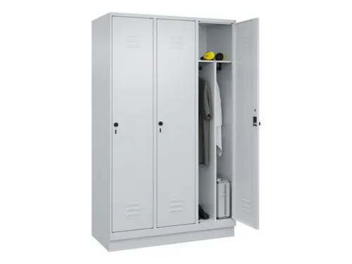 locker voor scheiding van kleding,HxBxD 1950x1200x500mm,3vak