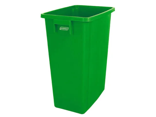 afvalverzamelaar,60l,HxBxD 580x320x460mm,romp PP groen,gesloten