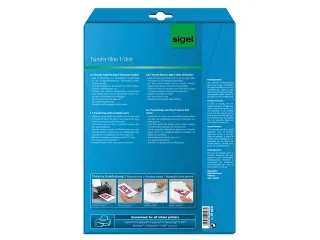 Inkjetfolie Sigel A4 Transfer blanco 3 vel voor opstrijken - 2