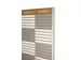 Menoor In-Uit bord 60 namen Aluminium Aanwezig/Afwezig Houtlook
