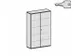 kantoorkast,HxBxD 1920x1200x430mm,decor romp beuken,decor front noten
