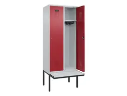 locker met bank,HxBxD 2120x800x815mm,2vak,vak B 400mm,cilinderslot