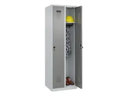 locker,HxBxD 1850x600x500mm,2vak,vak B 300mm,draaigrendel