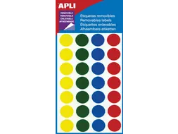Apli Verwijderbare Etiketten Cirkel Ø15mm (b x h), 112 Stuks