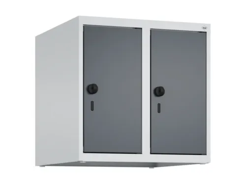 opzetkast,v. locker,2vak.,vak B 250mm,HxBxD 500x500x500mm,vleugeldeur