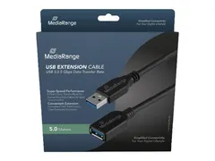 MRCS241 MEDIARANGE Verlengkabel USB 3.0 USB-A 5m zwart