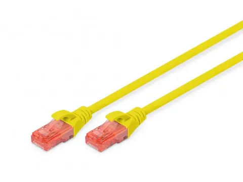 CAT 6 U-UTP patchkabel Cu LSZH AWG 26/7 Lengte 0,5m Geel
