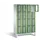 Lockerkast 1850x1190x500mm 4x4 vakken Cilinderslot Poten, RAL6011