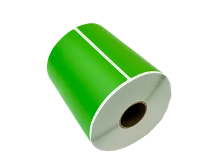 Gekleurde verzendlabels op rol 102x152mm Groen 2800 etiketten - 1