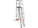 verrijdbare treden-platformladder,eenzijdig,12trede(n),stand H 2,75m