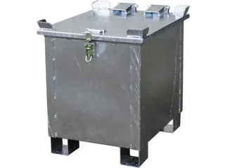 lithium-ion opslagcontainer,90l,HxBxD 750x600x800mm,vuurverzinkt - 3